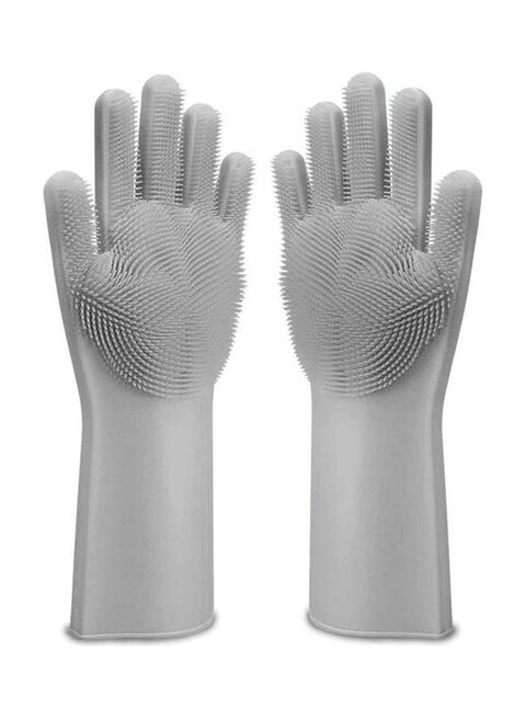 Buy Generic Silicone Dishwashing Glove Grey 34 X 15Centimeter in Saudi Arabia