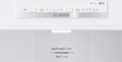 Bosch Series 4 Free-Standing Fridge With Freezer At Bottom, 186X70Cm, Stainless Steel Look, KGN55VL21M 1 Year Manufacturer Warranty