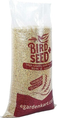 Egardenkart&reg; Bird Food Small bird Budgie finches canaries hookbills doves quail and sparrows Seed mix (20kgs, Budgie)