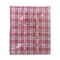 Poly Bag Plastic Checkered With Zipper And Handles&nbsp; &nbsp;Red And White Checkered
