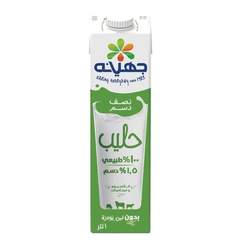 Juhayna Half Cream Milk - 1 L Pack of6
