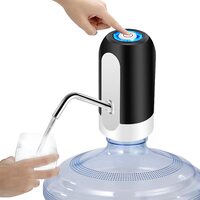 Generic Leciel Water Pump Dispenser, Automatic Drinking Water Bottle Pump For 5 Gallon Water Bottle Dispenser USB Charging Portable Water Dispenser (Black)