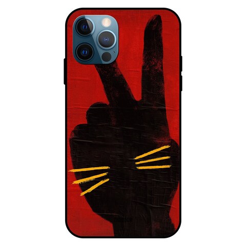 Theodor Apple iPhone 12 Pro 6.1 Inch Case Cat Victory Flexible Silicone Cover