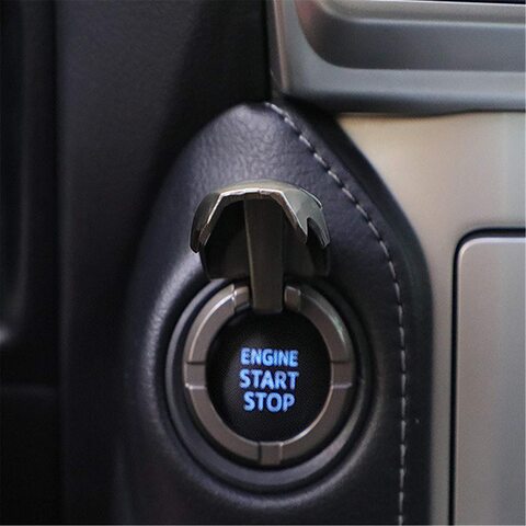 SHOWAY Engine Start Stop Button Cover Push to Start Button Ignition Cover Universal Button Decoration Ring