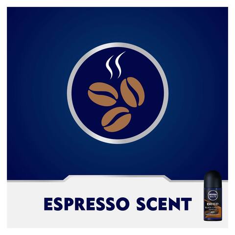 Nivea Deep Black Carbon Espresso Anti-Perspirant Roll-On - 50ml