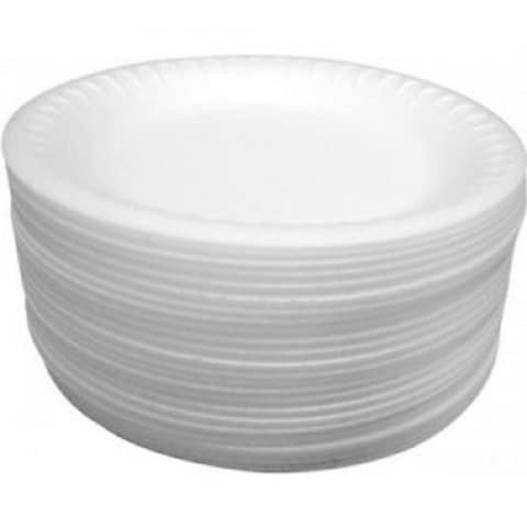 Foam on sale paper plates