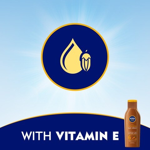Nivea Sun Carotene Tanning With Vitamin E Sun Lotion SPF 6 200ml