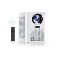 Wownect S8 Mini WiFi Projector 5000 Lumens Portable Outdoor Movie Projector With 100&quot; Screen Supported WiFi Bluetooth Mirroring for Phone Home Theater Video Projector For HDMI, USB, iOS &amp; Android