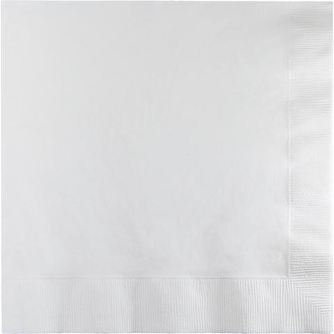 Creative Converting- Touch Of Color White Luncheon Napkins 50pcs&lt; &gt;White&lt; &gt;