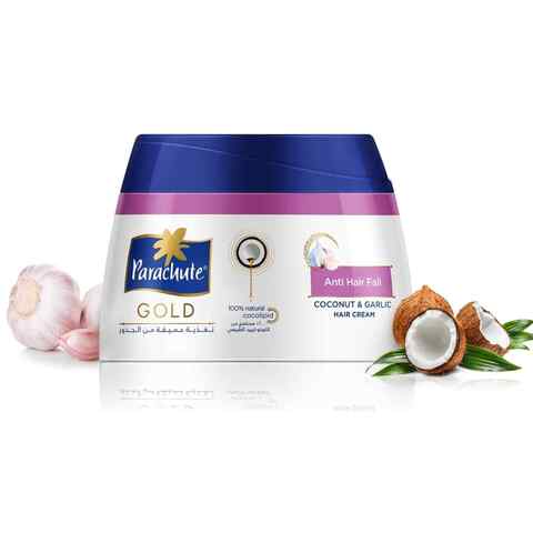 Parachute Gold Anti Hair Fall Coconut And Garlic Hair Cream White 210ml