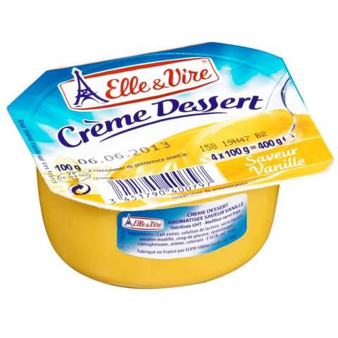 Elle&amp;Vire Dairy Dessert Vanilla 100 Gram