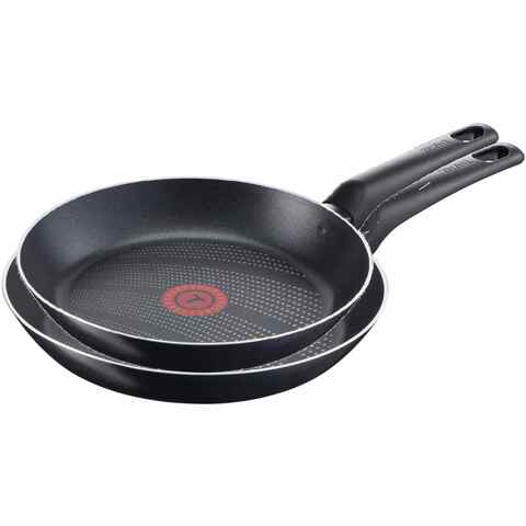 Tefal Easy Cook N Clean Frypan 28cm B5540602 With G6 Easy Cook N Clean Frypan 24cm B55404 Black