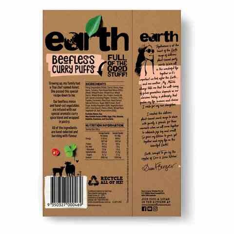 Coco And Lucas Earth Range Made To Entertain Plant-Based Beefless Curry Puffs 250g