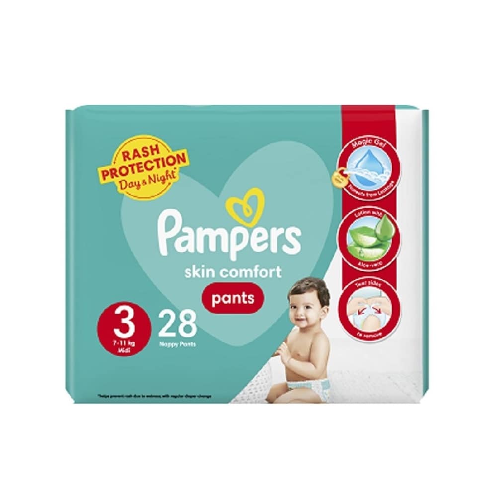 Buy Pampers Diapers Pants Size 3 Mega Pack 7-11 kg 28 pcs Online