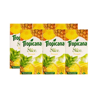 Buy Tropicana Pineapple Juice 180ML X6 Online Shop Beverages on