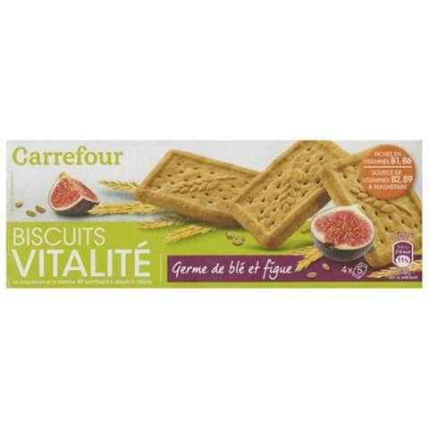 Carrefour Wheat Germ And Fig Biscuits 200g