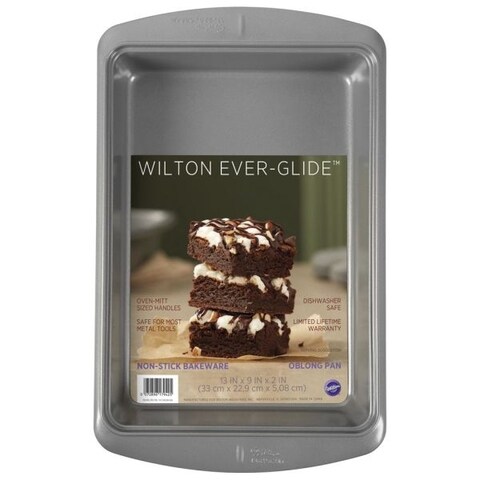 Wilton Ever-Glide Non-Stick Oblong Baking Pan, 13 x 9-Inch