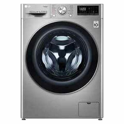 LG Front Loading Washer 10kg F4V5RGP2T With Dryer 7kg Silver