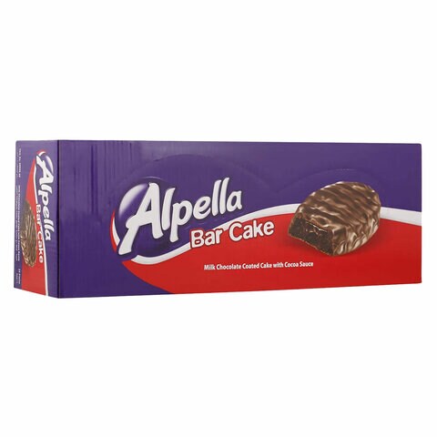 أولكر ألبيلا لوح كعك بصلصة الكاكاو مغطاة بشوكولاته الحليب 40 غرام حزمة من 24 .
