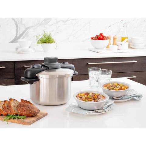 Buy Tefal Secure Compact Pressure Cooker Silver And Black 8L Online - Shop  Home & Garden on Carrefour UAE