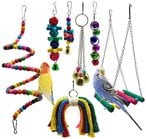 Buy Mumoo Bear Bird Parrot Perch Toys, 7 packs in UAE