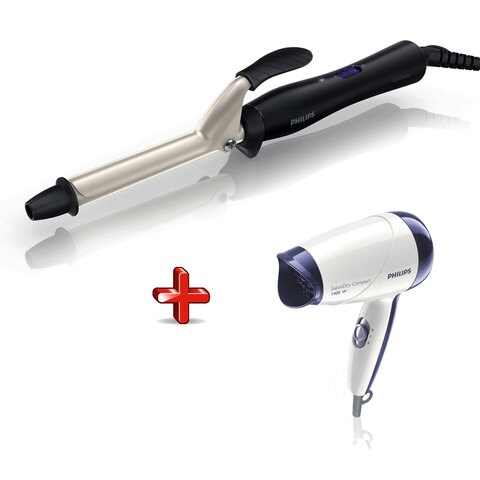 Buy Philips Hair Curler HP8602 + HP8103 Online - Shop Beauty & Personal  Care on Carrefour UAE