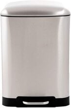 اشتري Pan Emirates Livia 12L Step Bin With Soft Close, Silver في الامارات