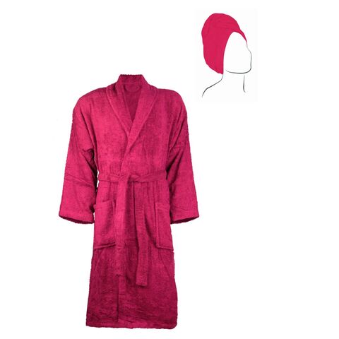 m and s towelling bathrobe