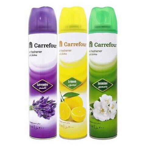 Carrefour Lavender Jasmine And Lemon Air Freshener 300mlx3