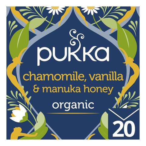 Pukka Chamomile Vanilla And Manuka Honey 20 Tea Bags