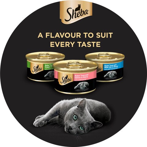 Sheba Tuna White Meat And Snapper Wet Cat Food Can 80g
