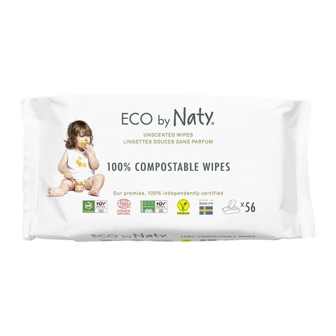 Eco By Naty Sensitive Unscented 56 Wipes