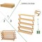 SKY-TOUCH Bamboo Shoe Rack Storage Home Folding Shoe Rack Affordable Shoe Rack Multi-Layer Storage Simple and Convenient (Size : 70cm)