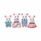 Sylvanian Families Family Marshmallow Mouse