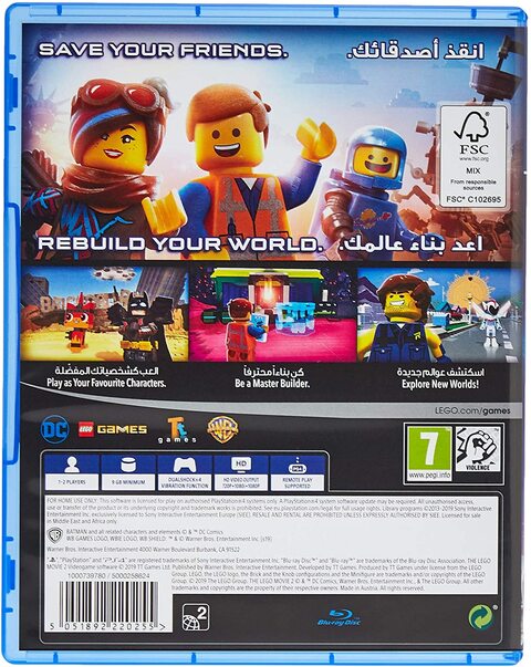 Ps4 the lego discount movie 2 videogame