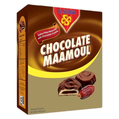 Al Seedawi Chocolate Maamoul 25g Pack of 16
