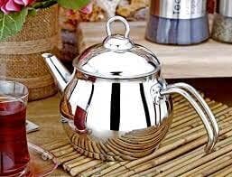 Hascevher Stainless Steel Teapot, Tea Kettle, Stove Top Tea Kettle, Teapot With Heat Resistant Handle - Cigdem (1.5 L)