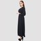 KIDWALA Size XL, Women&#39;S Long Dress, Pleated Long Sleeves, Round Neckline, Black &amp; White Doted Dress, Maxi Dress, Ruffle Dress, Women Dress Lady Dress