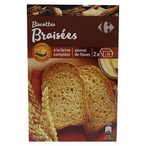 Carrefour Wholemeal Wheat Rusk 270g