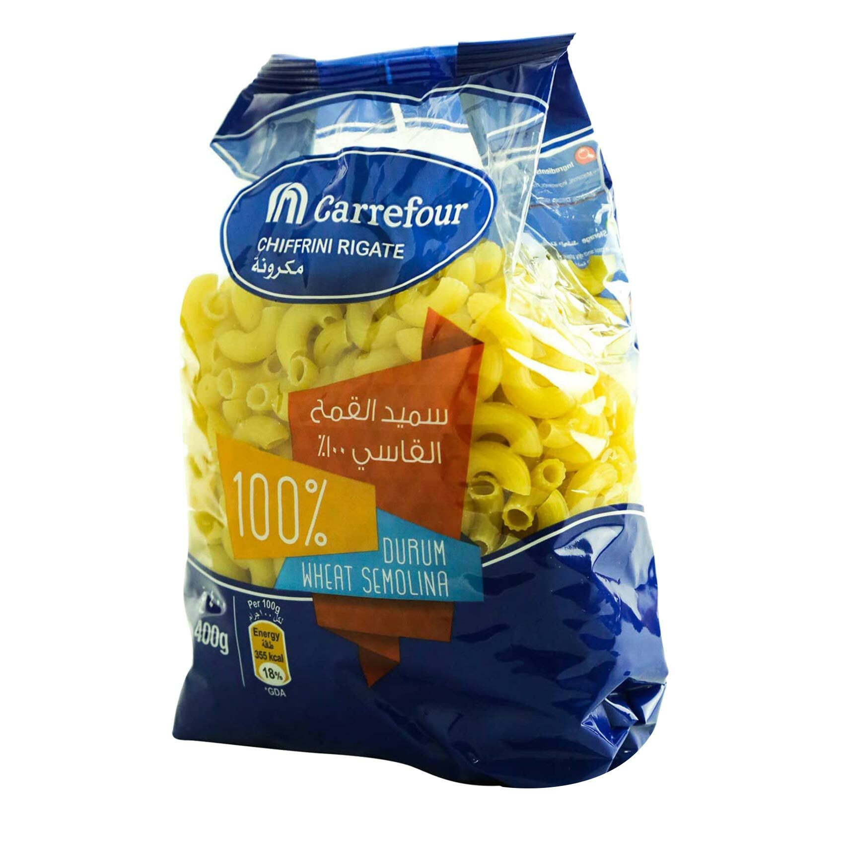 Buy Carrefour Chiffrini Rigate Pasta 400g Online Shop Food Cupboard