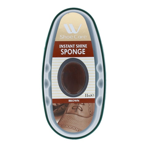 Shoe Care Instant Shine Sponge Brown 11ml