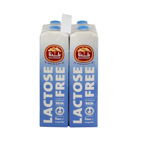Baladna Long Life Milk Lactose Free Full Fat 1Lx4&#39;s