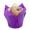 Generic Panificio Premium 4 Oz Violet Paper Tulip Baking Cup: Paper Baking Cups Perfect For Muffins, Cupcakes Or Mini Snacks - Greaseproof - Disposable And Recyclable - 200Ct Box - Restaurantware
