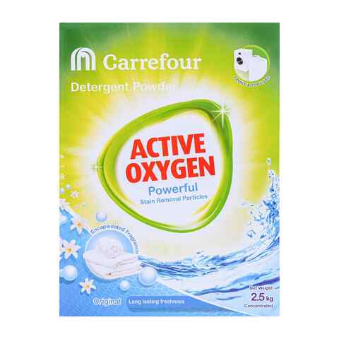 Carrefour Active Oxygen Powerful Detergent Powder 2.5kg