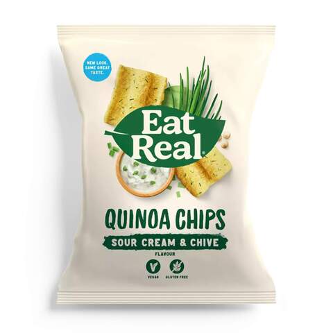 Eat Real Sour Cream And Chives Quinoa Chips 80g
