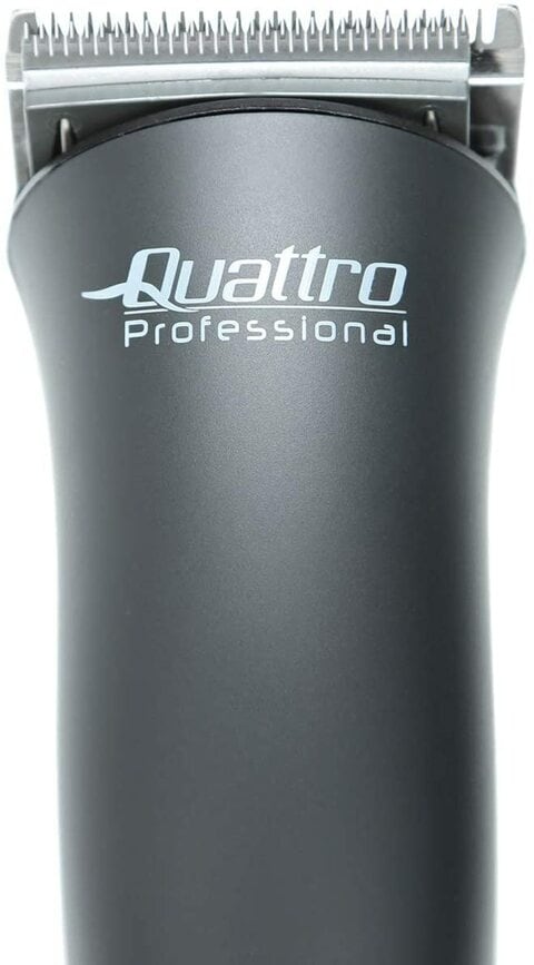 Quattro Professional Hair Clipper For Men - Qp20, Black Matt, Black,