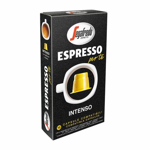 Segafredo Zanetti Espresso Per Te Intenso Nespresso Compatible Coffee Capsules 5.1g, Pack of 10
