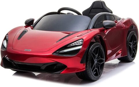 Lovely Baby 12V Electric Ride On Powered Riding Car LB 7500Dx Roadster Motorized Toy Car With Remote Control, EVA Wheels, LED Lights &amp; Music, Red