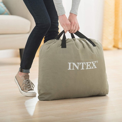 Intex premium pillow store top queen 15