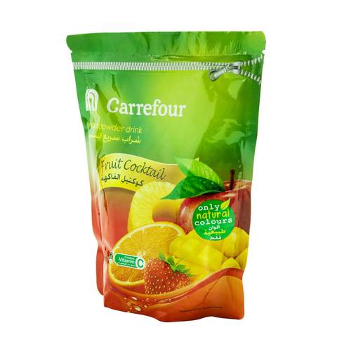 Carrefour Instant Powder Drink Fruit Cocktail Flavor 500 Gram